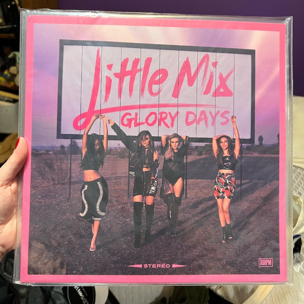 Little Mix Glory Days UK Pink Neon Vinyl Record LP